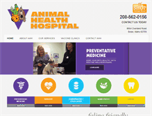 Tablet Screenshot of animalhealthhosp.net